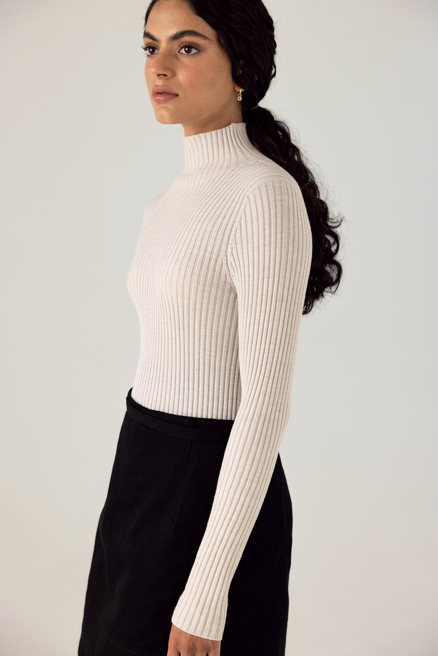 Essence Fine Turtleneck - Ivory