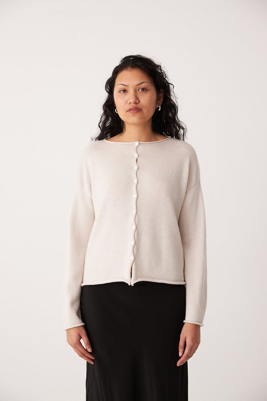 Doll's Reversible Cardigan - Ivory