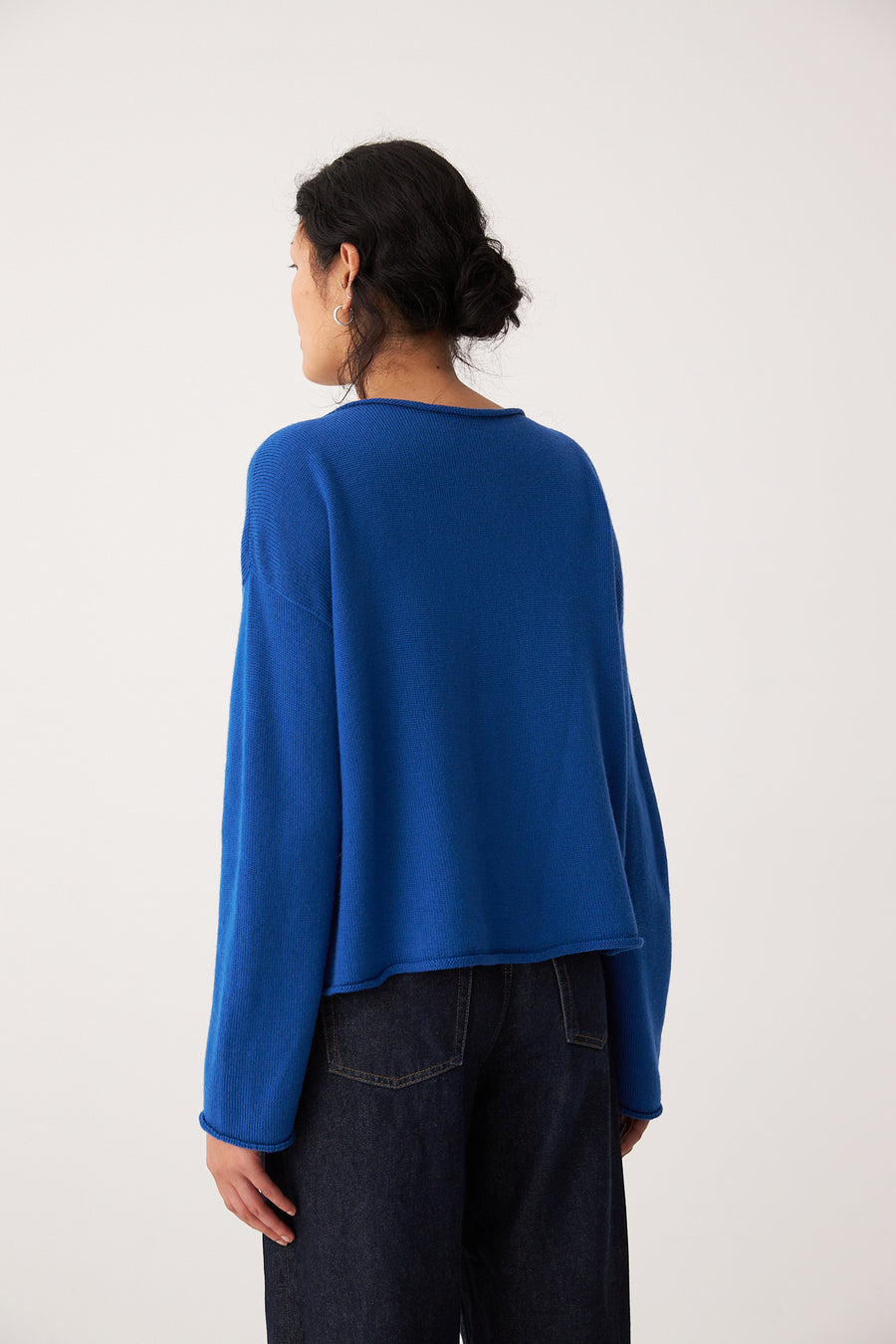 Doll's Reversible Cardigan - Azure