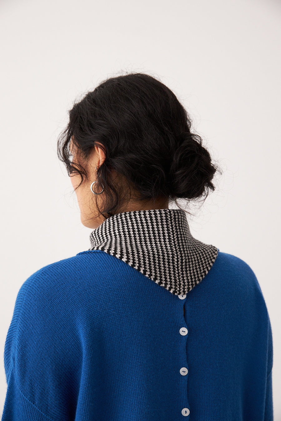 Doll's Reversible Cardigan - Azure