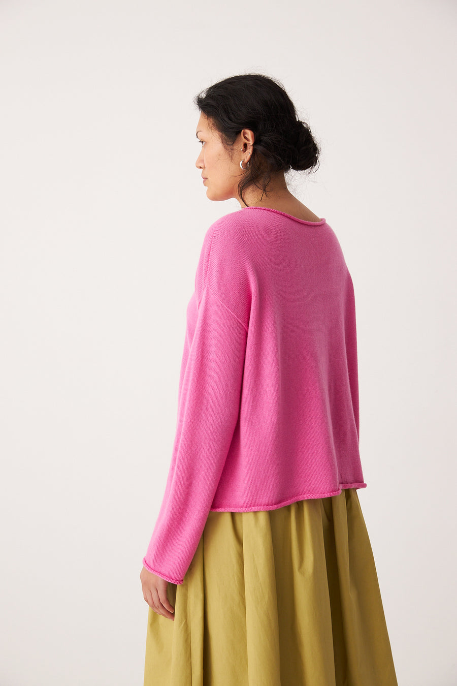 Doll's Reversible Cardigan - Rose Pink