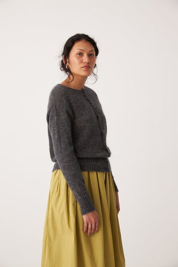 Fleur Cardigan - Shadow Grey