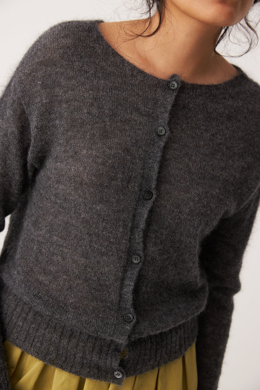 Fleur Cardigan - Shadow Grey