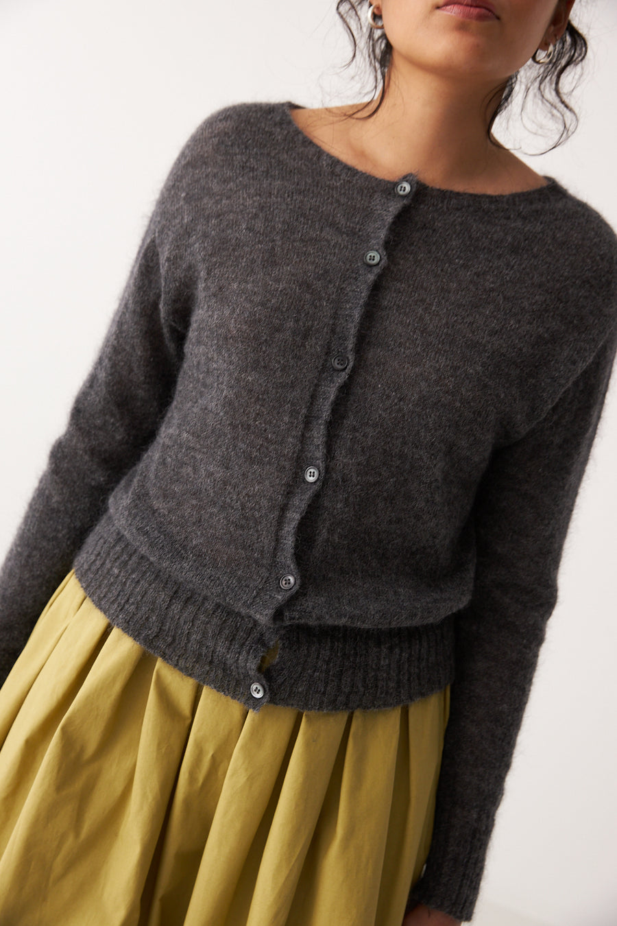 Fleur Cardigan - Shadow Grey