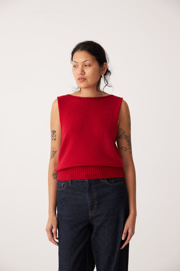 Star Vest - Cherry
