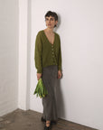 Mist Cardigan - Peridot Green