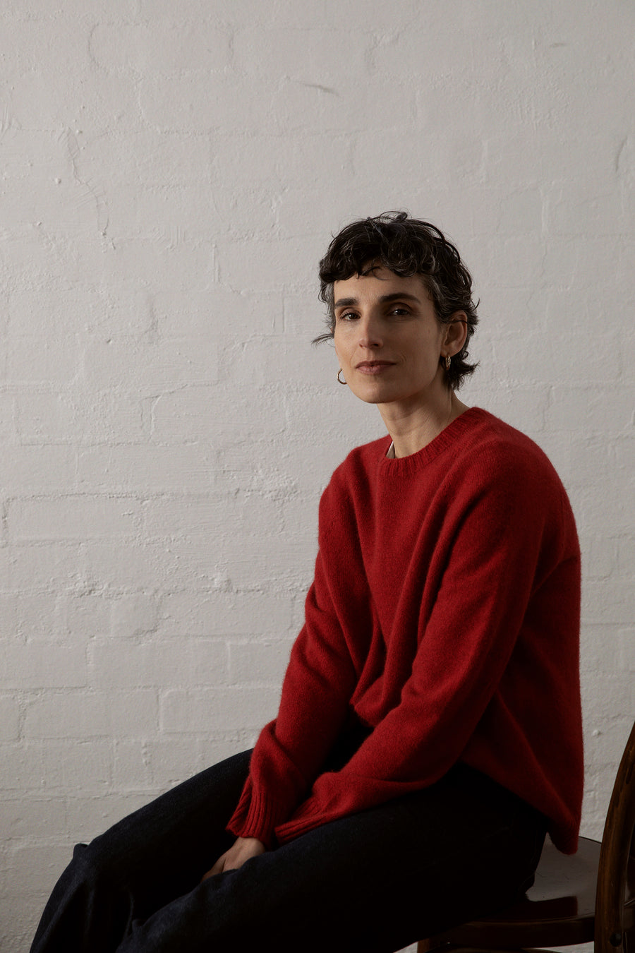 Nimbus Raglan Knit - Poppy Red