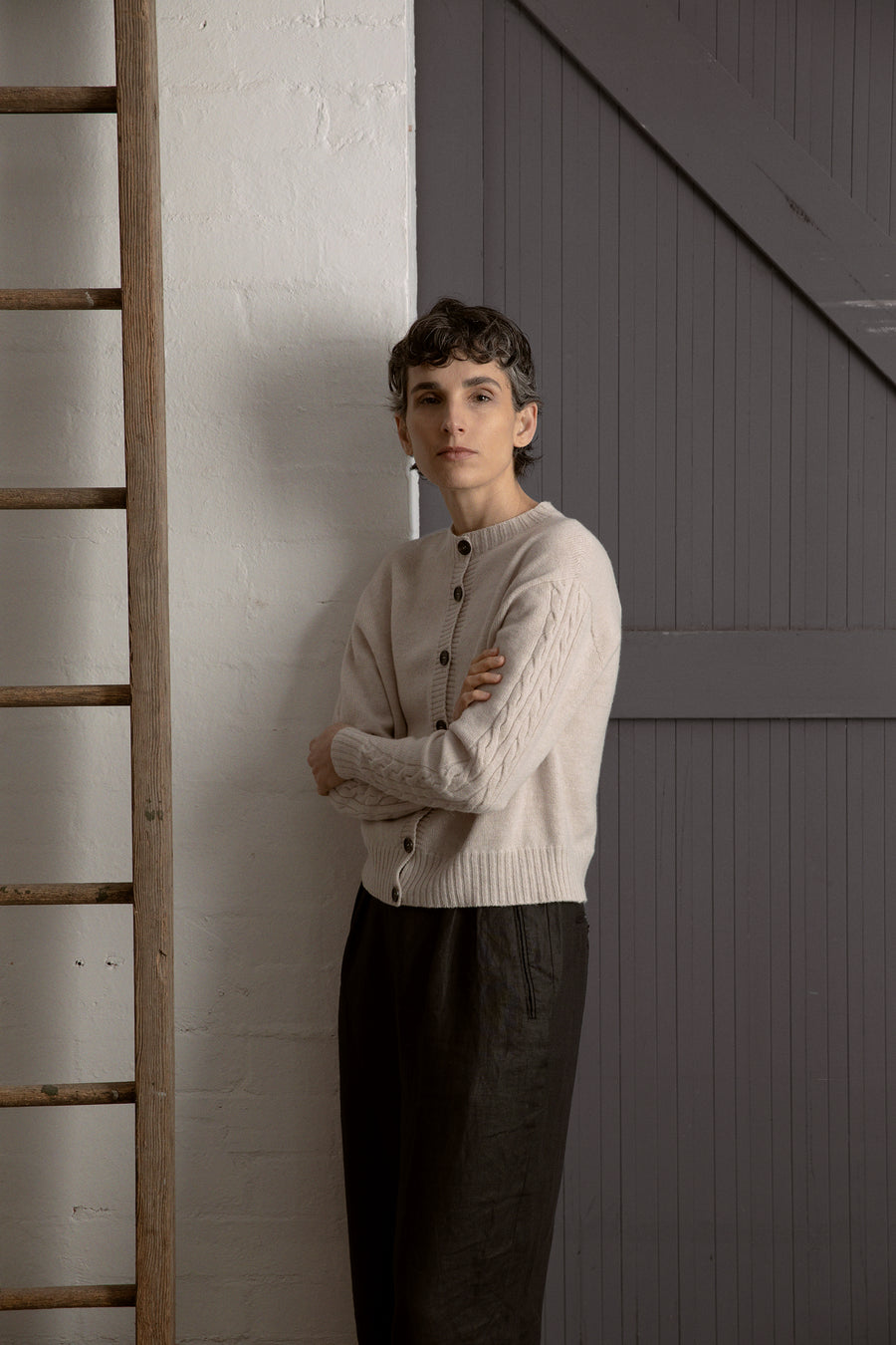 Kindred Cable Cardigan - Creme