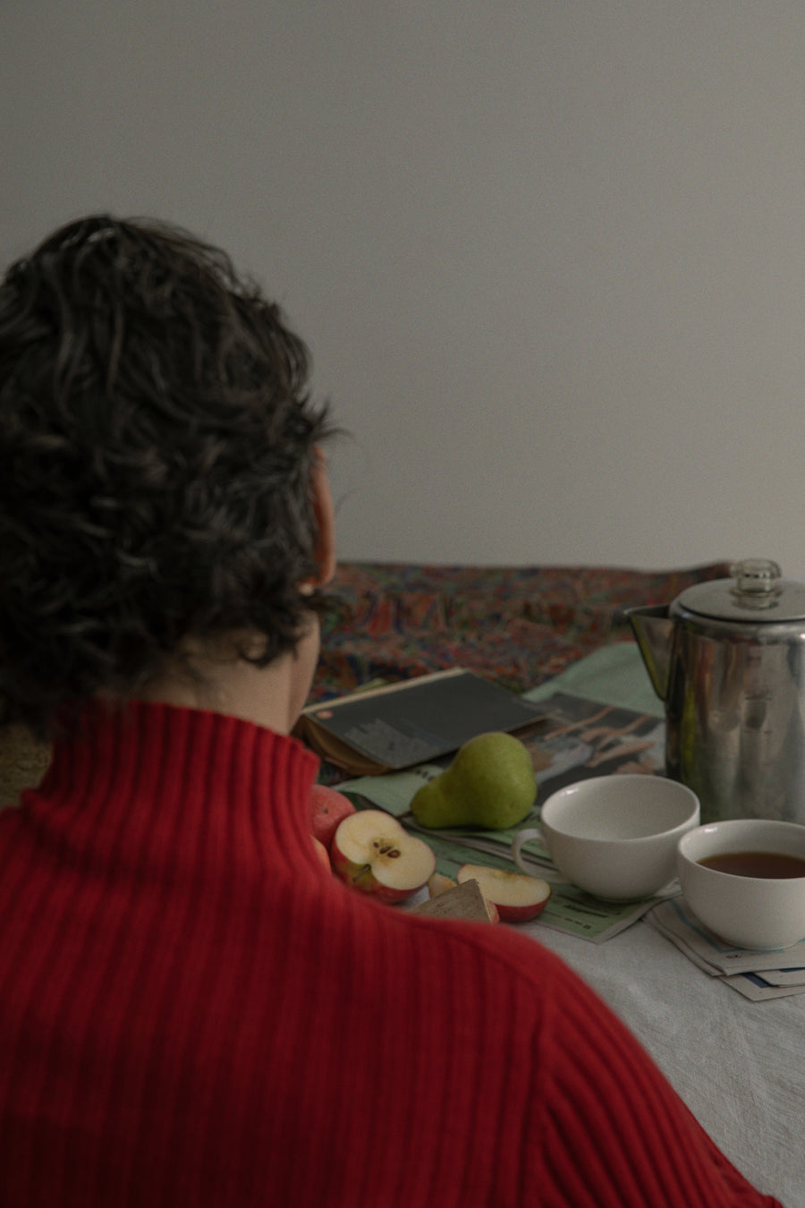 Heart Turtle Neck - Cherry