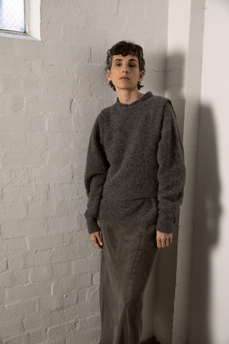 Campfire Raglan Knit - Shadow Grey