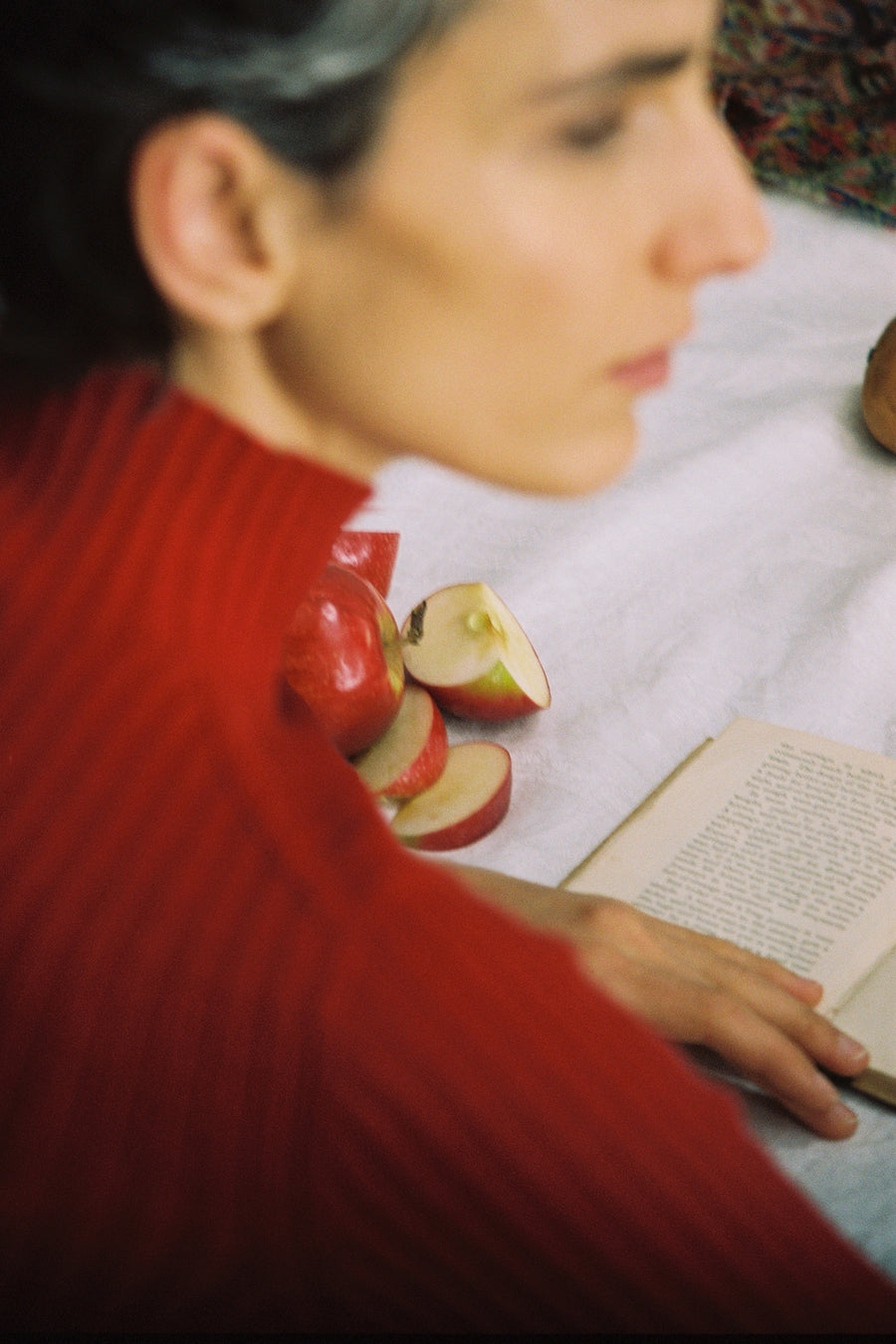 Heart Turtle Neck - Cherry