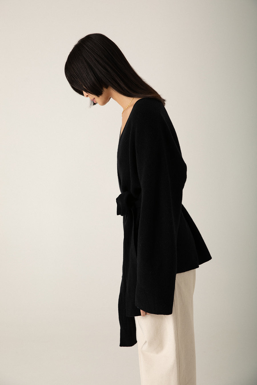 Luna Wrap Cardigan - Black