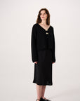 Entwined Bella Cardigan - Black
