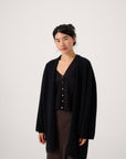 Cocoon Coat - Black