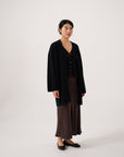 Cocoon Coat - Black