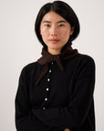 Daisy Scarf - Chestnut and Black Stripe