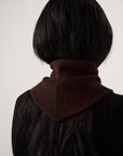 Daisy Scarf - Chestnut and Black Stripe