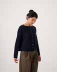 Doll's Reversible Cardigan - Ink