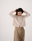 Doll's Reversible Cardigan - Ivory