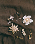 Vintage - Damascene Stem Brooch