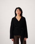 Luna Wrap Cardigan - Black