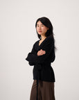 Luna Wrap Cardigan - Black