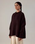 Campfire Raglan Knit - Cocoa