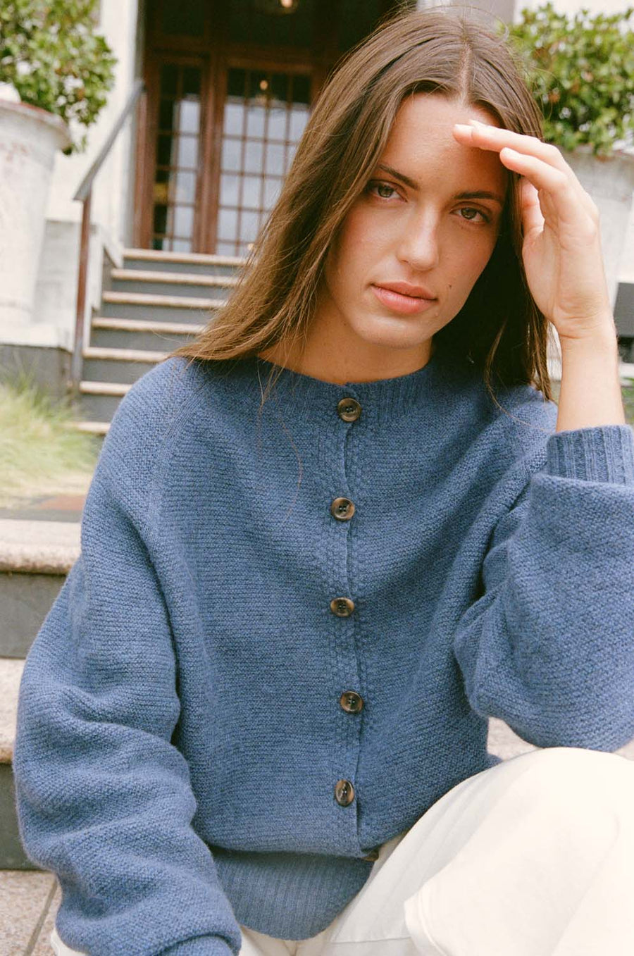 Loft Cardigan - Fiord Blue