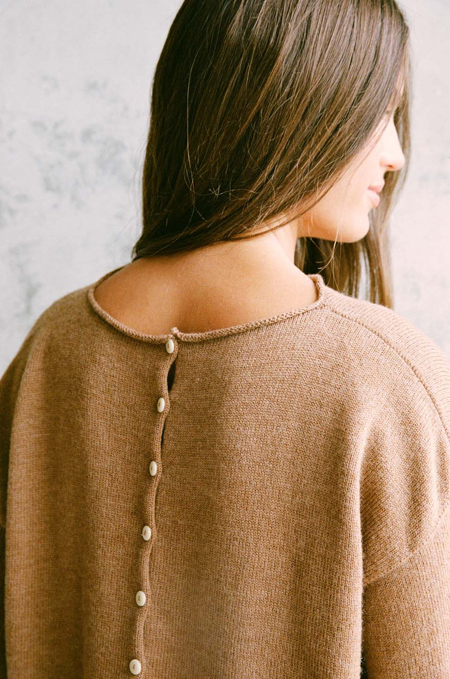 Doll's Reversible Cardigan - Brown Sugar