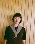 Daisy Scarf - Chestnut and Ivory Stripe