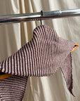 Daisy Scarf - Barely Pink and Chestnut Stripe (Sample Color)