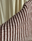 Daisy Scarf - Barely Pink and Chestnut Stripe (Sample Color)
