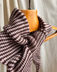 Daisy Scarf - Barely Pink and Chestnut Stripe (Sample Color)