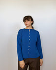 Doll's Reversible Cardigan - Azure (Second)