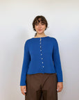 Doll's Reversible Cardigan - Azure (Sample)