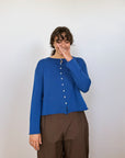 Doll's Reversible Cardigan - Azure (Sample)