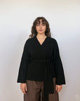 Luna Wrap Cardigan - Black