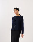 Heirloom Doll's Cardigan - Ink