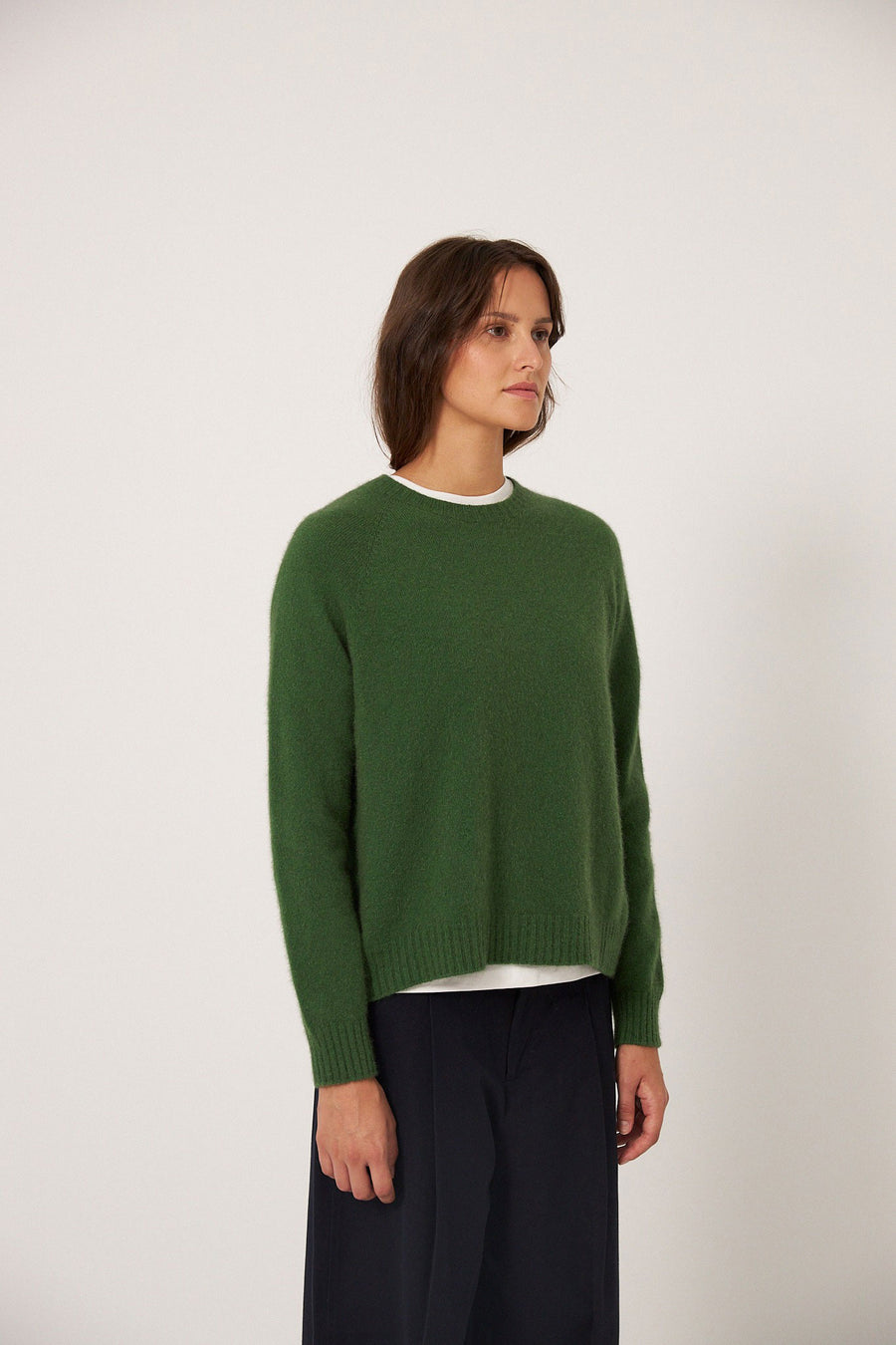 Nimbus Raglan Knit - Herb Green