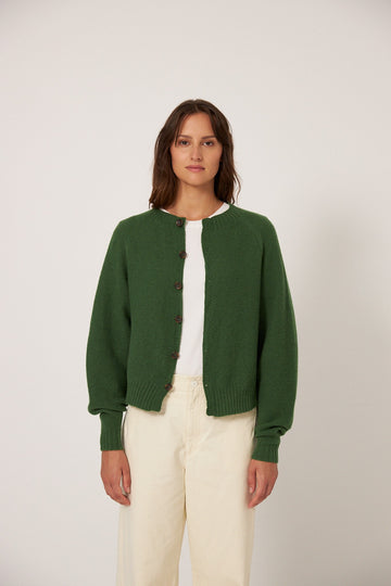 Loft Cardigan - Herb Green