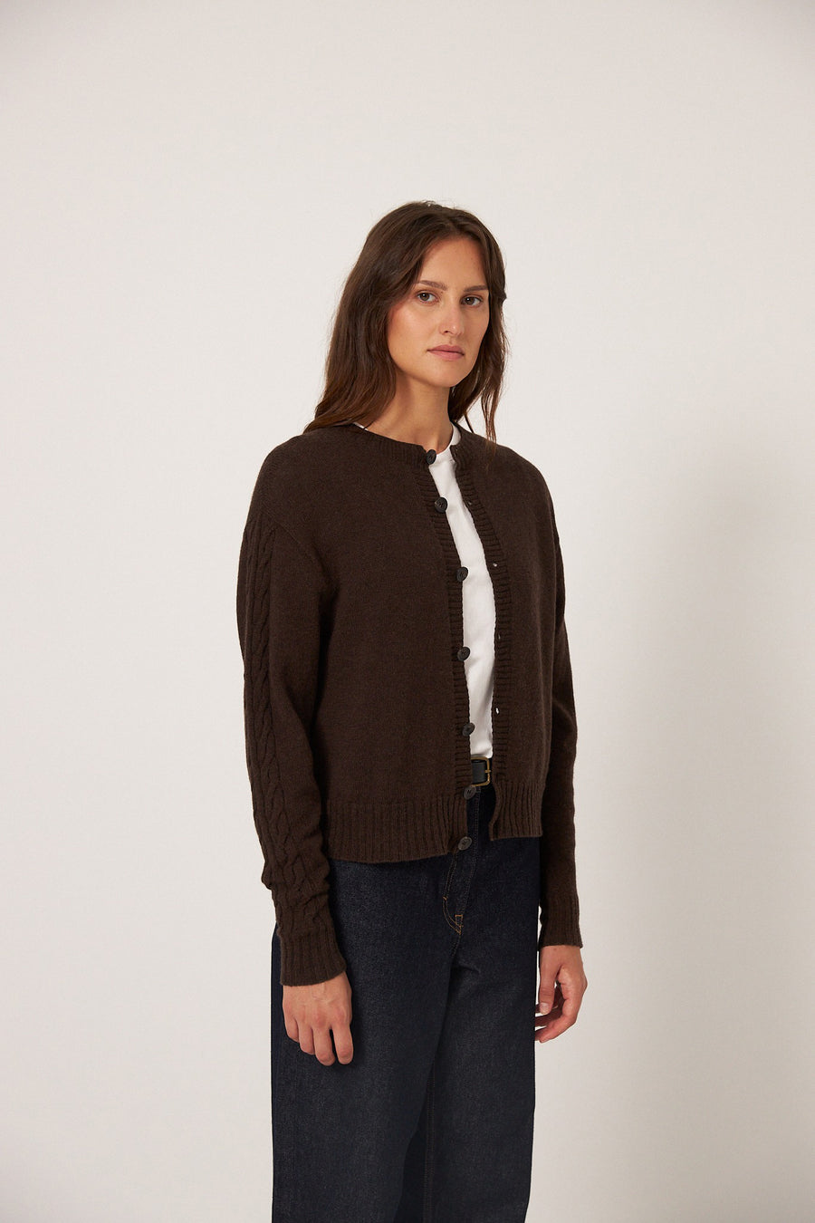 Kindred Cable Cardigan - Cocoa
