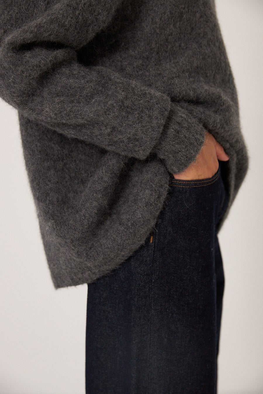 Campfire Raglan Knit - Shadow Grey