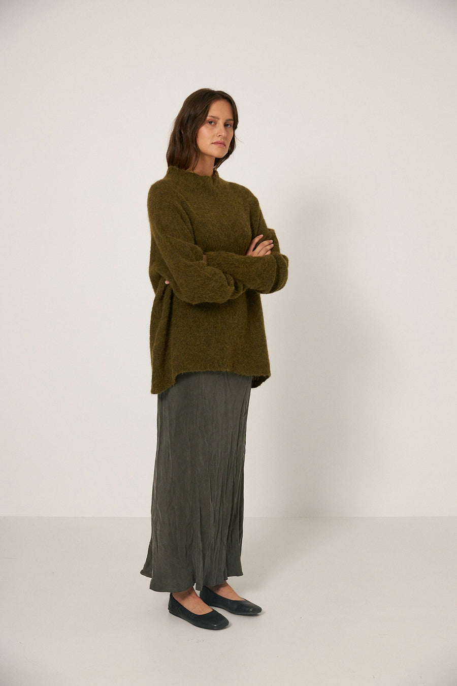 Campfire Raglan Knit - Moss