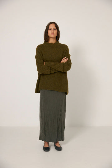 Campfire Raglan Knit - Moss