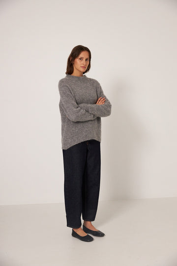 Campfire Raglan Knit - Granite