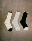 Yin & Yang Sock - Black & Creme Toe