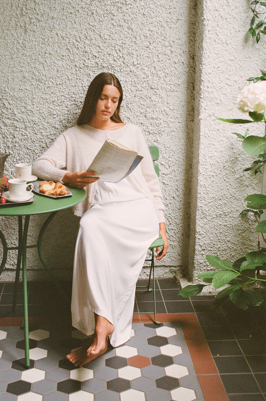 Fleur cardigan - Creme
