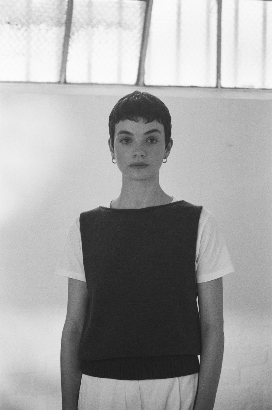 Merino Star Vest - Shadow Grey