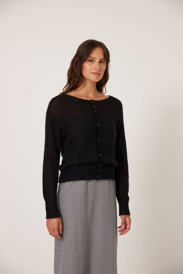Fleur Cardigan - Black