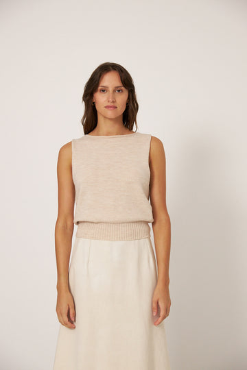 Star Vest - Creme